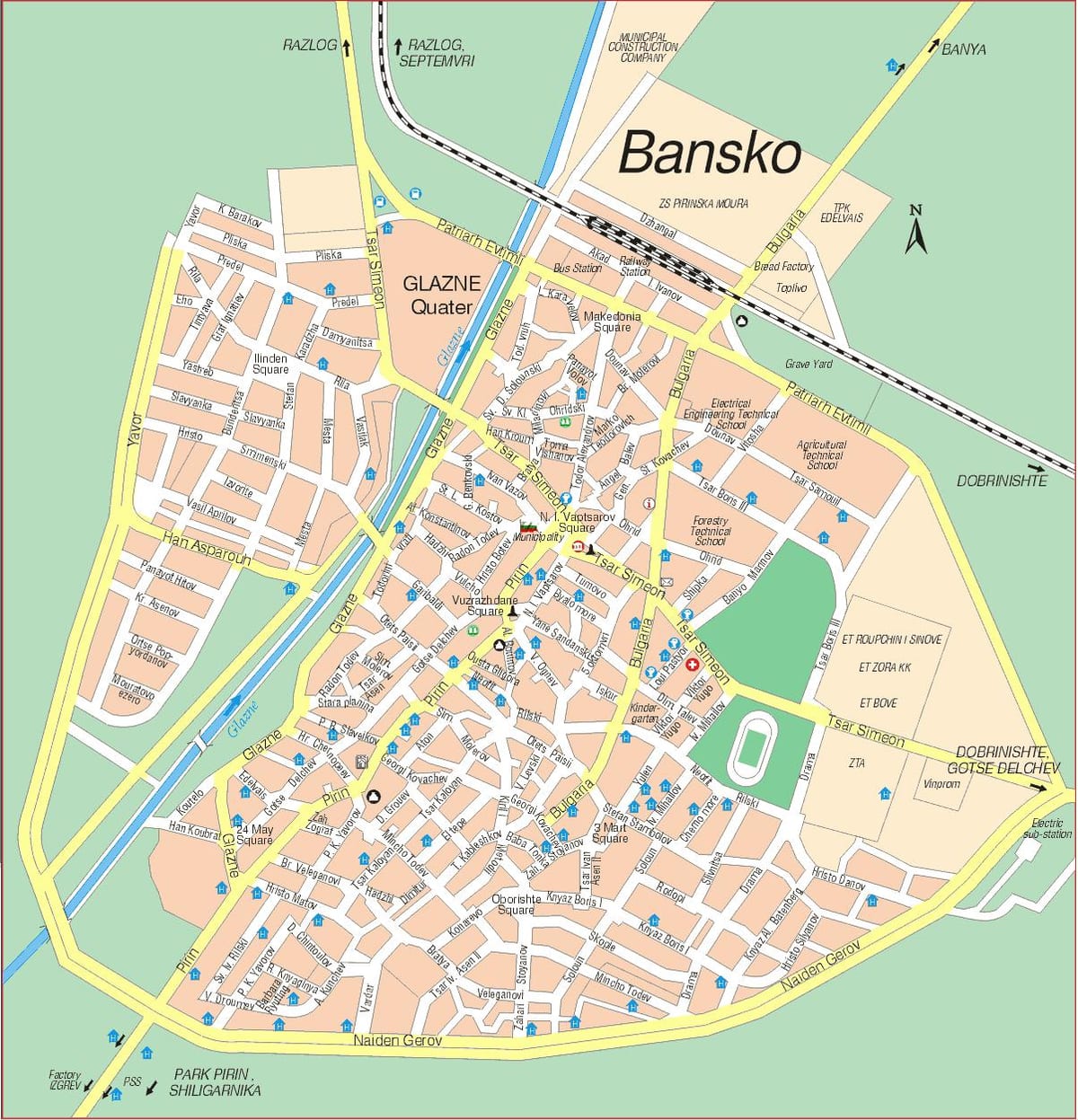 બલ્ગેરિયા bansko નકશો