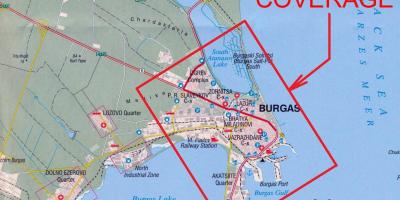 નકશો burgas બલ્ગેરિયા